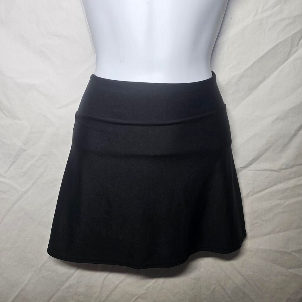 Vintage 90s black stretchy mini skirt